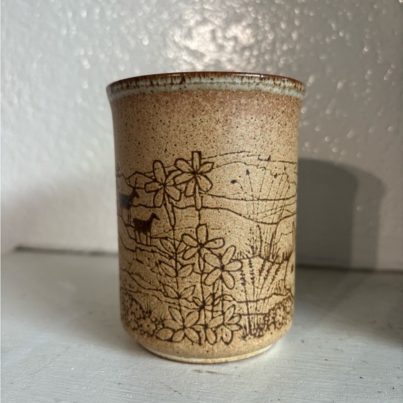 Charming Tan Mug with Rabbit Design - Picture 2 of 7